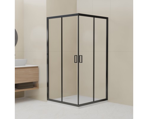 Душевой уголок RGW Classic CL-34 1000x1000 стекло прозрачное, профиль черный 