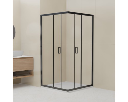 Душевой уголок RGW Classic CL-34 1000x1000 стекло прозрачное, профиль черный 