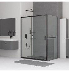 Душевой уголок RGW 320948159-014 150x90 см, стекло прозрачное 5 мм, профиль черный, коллекция Classic