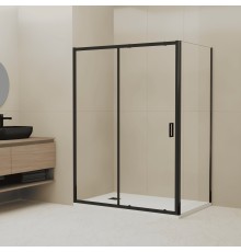 Душевой уголок RGW 32094880-014 100x80 см, стекло прозрачное 5 мм, профиль черный, коллекция Classic