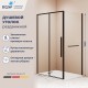 Душевой уголок RGW SV-42-1B (SV-12B + Z-060-2B) 1400x800 стекло прозрачное, профиль черный