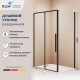 Душевой уголок RGW SV-42B (SV-12B + Z-050-2B) 1400x900 стекло прозрачное, профиль черный  