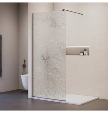 Душевой уголок RGW 33105508-2310 80x210 см, стекло Лёд 8 мм, профиль Серый, коллекция Walk In