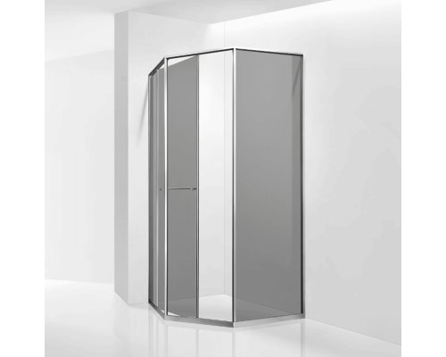 Душевой уголок RGW SV-82 L 1000x1000  стекло тонированное, профиль хром