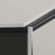 Душевой уголок RGW SV-82 L 1000x1000  стекло тонированное, профиль хром