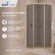 Душевой уголок RGW SV-82Gb "R" 1000x1000  стекло тонированное , профиль золото браш