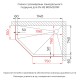 Душевой уголок RGW SV-82Gr "R" 800x1200 стекло черная вуаль, профиль хром