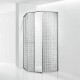 Душевой уголок RGW SV-82 L 800x1200  стекло черная вуаль, профиль хром