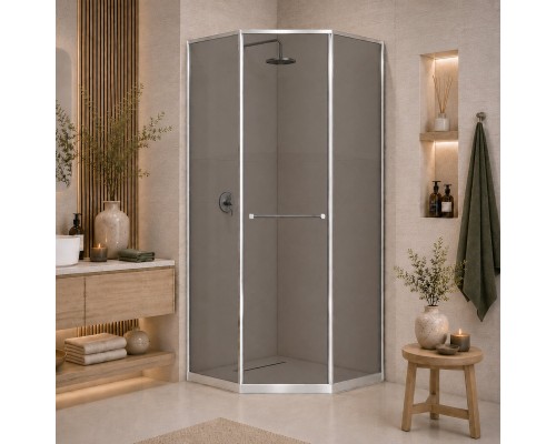 Душевой уголок RGW SV-82 L 800x1200  стекло тонированное, профиль хром