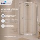 Душевой уголок RGW SV-82 L 800x800  стекло прозрачное, профиль хром