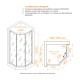 Душевой уголок RGW SV-82 R 800x800  стекло прозрачное, профиль хром