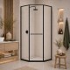 Душевой уголок RGW SV-82 L 800x800  стекло прозрачное, профиль черный 