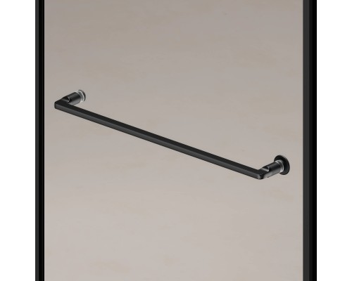 Душевой уголок RGW SV-82 L 800x800  стекло прозрачное, профиль черный 