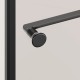 Душевой уголок RGW SV-82 L 800x800  стекло прозрачное, профиль черный 