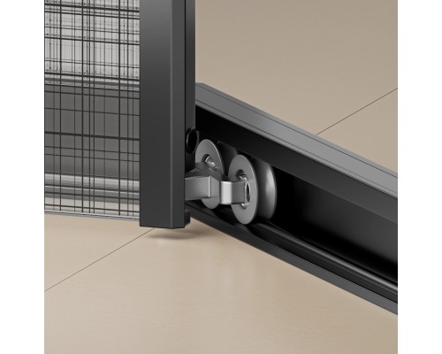 Душевой уголок RGW SV-82 L 800x800  стекло черная вуаль, профиль черный