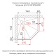 Душевой уголок RGW SV-82 L 800x800  стекло тонированное, профиль черный