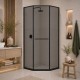 Душевой уголок RGW SV-82 L 800x800  стекло тонированное, профиль черный