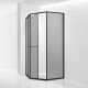 Душевой уголок RGW SV-82 L 800x800  стекло тонированное, профиль черный