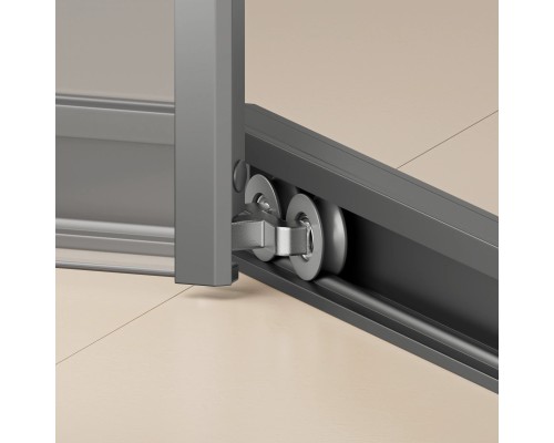 Душевой уголок RGW SV-82Gr "R" 900x900   стекло прозрачное, профиль серый