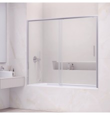 Раздвижная шторка на ванну RGW 34114517-11 170x150 см, стекло прозрачное 6 мм, профиль хром, серия Screens