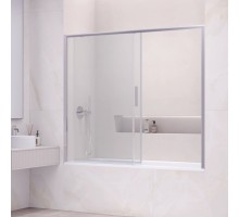 Раздвижная шторка на ванну RGW 34114518-11 180x150 см, стекло прозрачное 6 мм, профиль хром, серия Screens