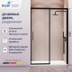 Раздвижная душевая дверь RGW LE-12-B 140*195 прозрачное стекло 6 мм 34121214-14