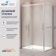 Душевой уголок RGW LE-41-1 (LE-12 + Z-060-2) 1200x800 стекло прозрачное, профиль хром