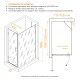 Душевой уголок RGW HO-045-B (HO-011B + Z-050-2B + держ) 700x1200 стекло прозрачное, профиль черный