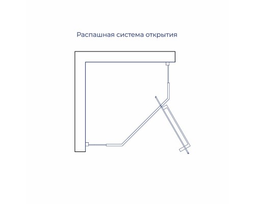Душевой уголок RGW HO-081 800x800 стекло прозрачное, профиль хром