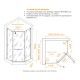 Душевой уголок RGW HO-081-B 900x900 стекло прозрачное, профиль черный
