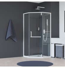 Душевой уголок RGW 350608400-15 100x100 см, стекло прозрачное 8 мм, профиль белый, коллекция Hotel
