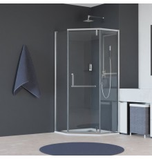 Душевой уголок RGW 350608499-11 90x90 см, стекло прозрачное 8 мм, профиль хром, коллекция Hotel
