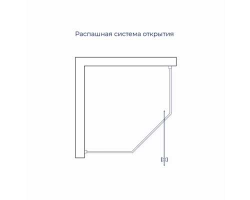 Душевой уголок RGW HO-088 1000x1000 стекло матовое, профиль хром