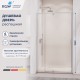 Душевые двери Распашные Passage (Пассаж) 110*195 стекло Прозрачное цвет профиля Хром 350800812-11