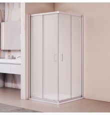Душевой уголок RGW 350803000-21 100x100 см, стекло матовое-сатинат 6 мм, профиль хром, коллекция Passage