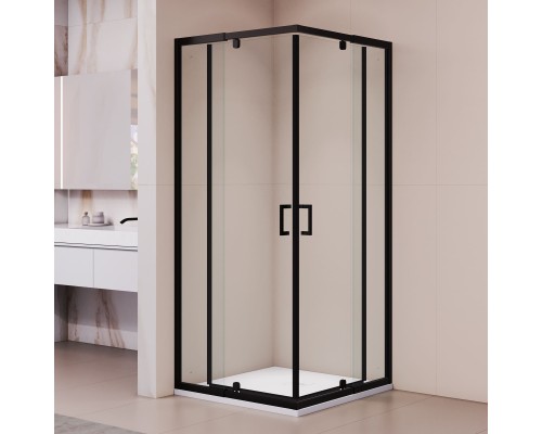Душевой уголок RGW PA-038-B 900x900 прозрачное cтекло, профиль черный