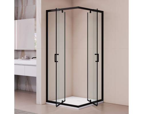 Душевой уголок RGW PA-038-B 900x900 прозрачное cтекло, профиль черный