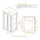 Душевой уголок RGW PA-045 1000x800 стекло прозрачное, профиль хром