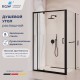 Душевой уголок RGW PA-078-1B (RGW PA-008B + Z-060-2B) 1100x800 стекло прозрачное, профиль черный