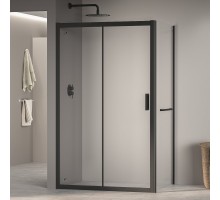 Душевой уголок RGW 350876138-14 130x80 см, стекло прозрачное 6 мм, профиль черный, коллекция Passage
