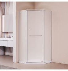 Душевой уголок RGW 35088199-21 90x90 см, стекло матовое-сатинат 6 мм, профиль хром, коллекция Passage