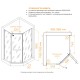 Душевой уголок  RGW PA-091-B 1000x1200 стекло прозрачное, профиль черный