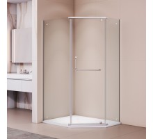 Душевой уголок RGW 35089180-11 80x100 см, стекло прозрачное 6 мм, профиль хром, коллекция Passage