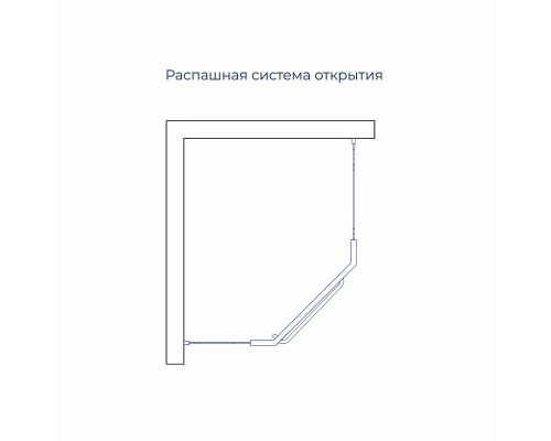Душевой уголок  RGW PA-091 800x1000  стекло прозрачное, профиль хром