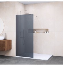Душевая перегородка RGW Walk In 80x195 см профиль Хром стекло тонированное 6мм