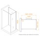 Душевая перегородка RGW WA-005-1 (WA-002+Z-060-2) 700x1000 стекло прозрачное, профиль хром