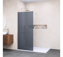 Душевая перегородка RGW Walk In 90x195 см профиль Хром стекло тонированное 6мм