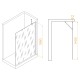 Душевая перегородка Walk-In RGW 140x195 WA-110B стекло матовое, профиль черный