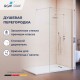Душевая перегородка RGW 70x195 WA-210 стекло прозрачное 8 мм, профиль хром