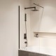 Стационарная шторка на ванну RGW SC-050-B 70*150 прозрачное стекло 6 мм 351105007-14